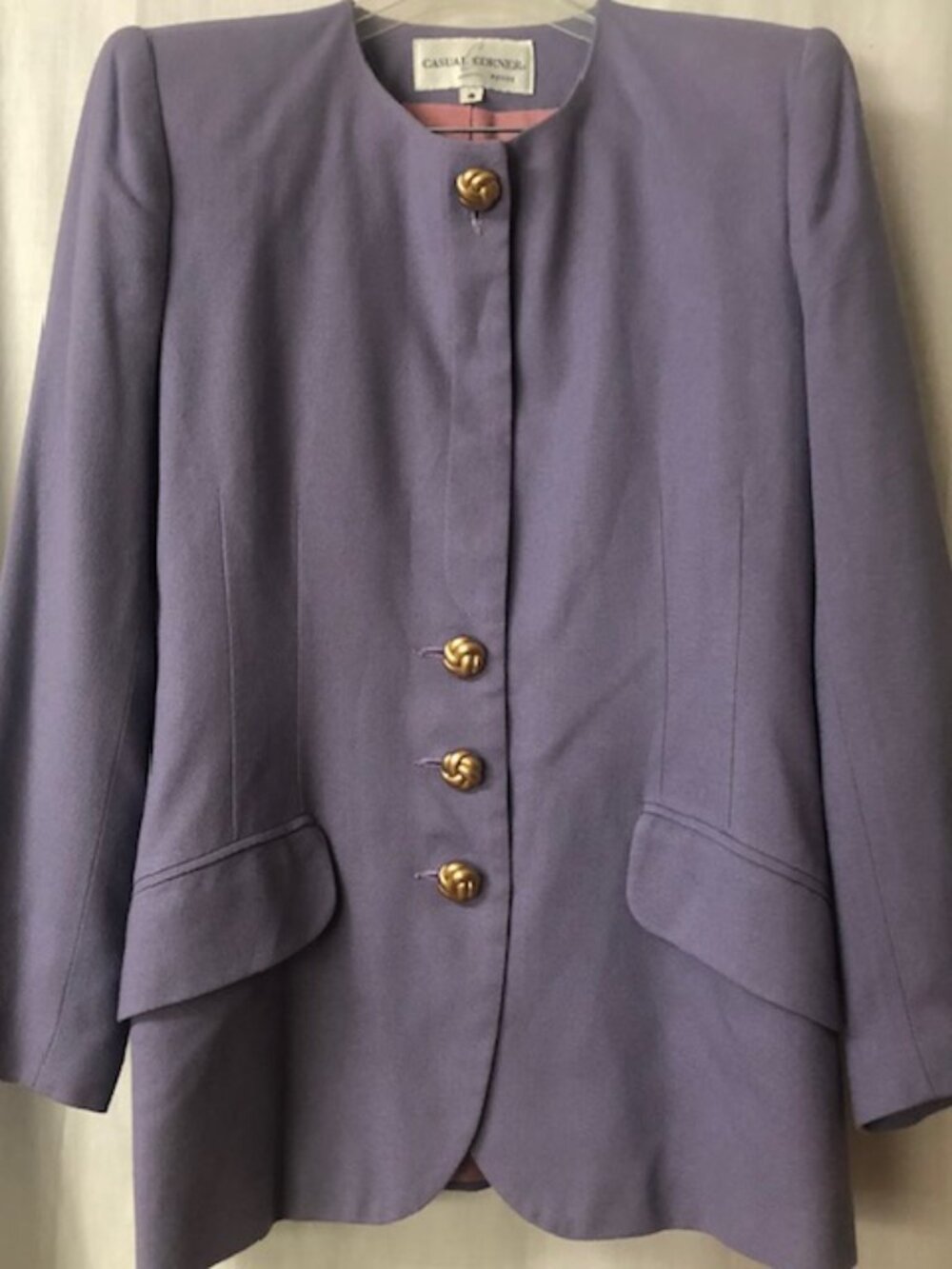Casual Corner Lavendar Skirt Suit Set Size 4